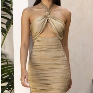 Oh polly ruched cross dress